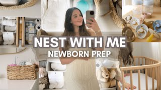 NESTING FOR BABY IN 48 HOURS  Newborn Prep at 37 Weeks Pregnant [upl. by Enait6]