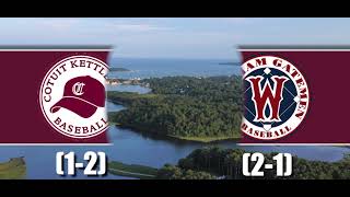 Gameday Highlights Cotuit Kettleers  Wareham Gatemen [upl. by Pricilla715]