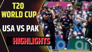 T20 World Cup 2024 Highlights  USA vs PAK Highlights  United States vs Pakistan Highlights [upl. by Eledoya159]