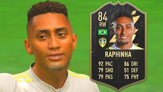 IF RAPHINHA REVIEW 84 INFORM RAPHINHA FIFA 22 [upl. by Labors]