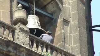 noon bells at Metropolitan CathedralCatedral Metropolitana in Mexico City [upl. by Anaher916]