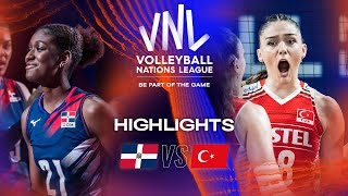 🇩🇴 DOM vs 🇹🇷 TUR  Highlights Week 2  Womens VNL 2023 [upl. by Leivad]