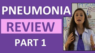 Pneumonia Symptoms Pathophysiology Nursing  Respiratory Disorders NCLEX Lecture Part 1 [upl. by Attenol834]