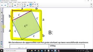 MH3 Stelling Pythagoras les4 bewijs [upl. by Ocirederf]