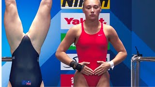 Tuxen vs Oliveira vs Vieta Featured Armstand Dive 10m l Womens Diving 2024 [upl. by Semadar428]