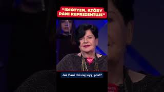 Tarczyński do lewaczki Pani reprezentuje idiotyzm polityka polskapolityka humor viralshorts [upl. by Edee]