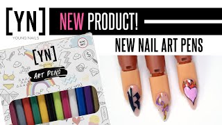 Drawing Designs with New Nail Art Pens [upl. by Zechariah]