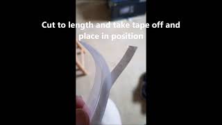 Using Draught proofing Tape to cure draughts on Windows and doors [upl. by Nythsa]