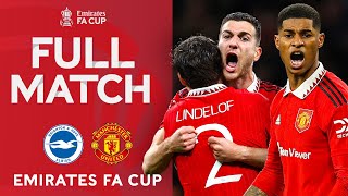 FULL MATCH  Brighton v Manchester United  SemiFinal  Emirates FA Cup 202223 [upl. by Ilsel]