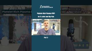 PlateletRich Plasma PRP for SI Joint and Hip Pain  PART 3 [upl. by Gretal]