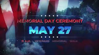 Memorial Day Ceremony  May 27 2024 [upl. by Sunday]