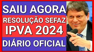 ✅MUDANÇAS IMPORTANTES FINALMENTE LIBERADA TABELA IPVA 2024 [upl. by Vallie606]