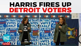 LIVE  Harris in Detroit VP Fights for Black Arab Votes Amid Gaza Tensions  Jobs  US Election [upl. by Swagerty]