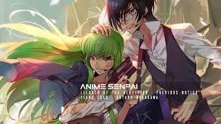 CODE GEASS Lelouch of the Rebellion  Previous Notice  Piano Solo  Kotaro Nakagawa [upl. by Annazus]