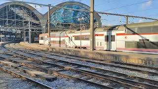 Renfe S450 Rodalies R2 13122023 saliendo de Barcelona Estació de França rama 4500179 [upl. by Niroc]