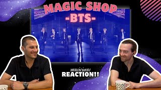 Musicians REACT to BTS  Magic Shop For the First Time [upl. by Munt354]