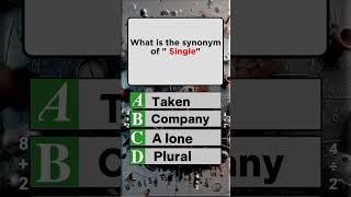 What Is the Best Synonym for Single youtubeshorts shortsviral [upl. by Nevad633]