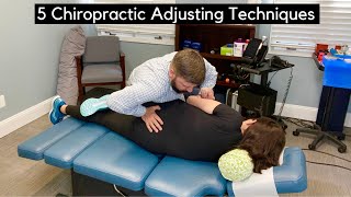 5 Chiropractic Adjusting Techniques [upl. by Sardse]