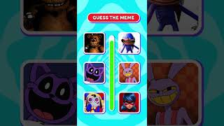 Guess Meme Song  Freddy Fazbear Shin Sonic Jax theamazingdigitalcircus sonicthehedgehog quiz [upl. by Anawit178]