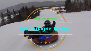 Tubing at Mont Farlagne in Edmundston New Brunswick 2022 [upl. by Karrie]