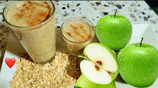 licuado de manzana y avena para bajar colesterol y trigliceridos altos [upl. by Rosenblum]