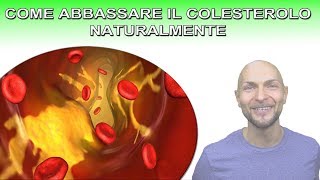 COME ABBASSARE IL COLESTEROLO NATURALMENTE [upl. by Damahom]