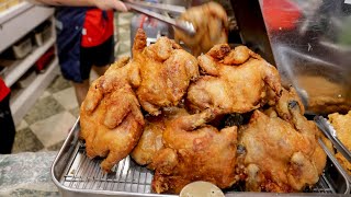 Line up obediently  Fried Whole Chicken Stewed Pork Hock Making  炸全雞滷豬腿庫製作  台灣美食 [upl. by Neeleuqcaj]