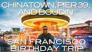 SF Chinatown Pier 39 Boudin Clam Chowder  San Francisco Travel Vlog 4 [upl. by Thorin]