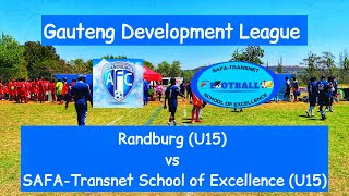 HIGHLIGHTS  Randburg U15 vs SAFATransnet School of Excellence U15 Gauteng Development League [upl. by Pelligrini854]