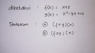 Fungsi Penjumlahan dan Fungsi Komposisi  Matematika SMA [upl. by Sayers225]