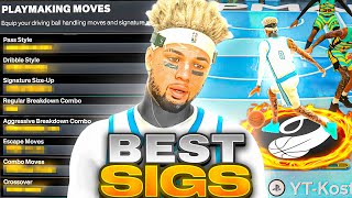 Best DRIBBLE MOVES FOR 6’56’8 BUILDS In NBA 2K24 FASTEST DRIBBLE MOVESSIGS [upl. by Nhguahs684]