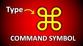 How To Type Command Symbol on MAC  ⌘ [upl. by Fifine564]