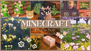 Top 10 Most Beautiful Resourcepacks 🍃  Minecraft Texturepack Review [upl. by Ibrik26]