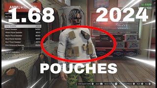 HOW TO GET POUCHES ON ANY OUTFIT IN GTA 5 168 [upl. by Ashley]