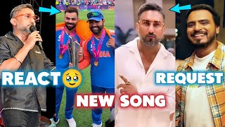 YO YO HONEY SINGH NEW SONG  YOYO REACT ON INDIA T20 WORLD CUP  YOYO BIG REQUEST  AMIT BHADANA [upl. by Razid]