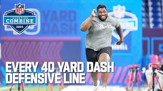 Every Defensive Linemans 40 Yard Dash [upl. by Rednas476]