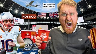 BRIT TRIES NFL LONDON TAILGATE FOOD At The Tottenham Hotspur Stadium On BEARS VS JAGUARS Gameday🌭🤯✅ [upl. by Stafani]