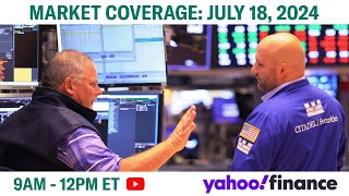 Stock market today SampP 500 Nasdaq near session lows as tech rout continues  July 18 2024 [upl. by Tterb]