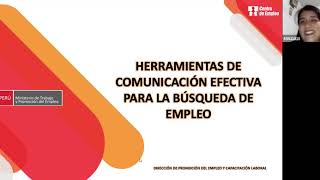 HERRAMIENTAS DE COMUNICACIÓN EFECTIVA PARA LA BÚSQUEDA DE EMPLEO [upl. by Vigor]