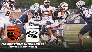 Anthony Hankerson Highlights  Oregon State vs Nevada  2024 Pac12 Football [upl. by Adamek186]