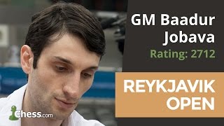 Reykjavik Open GM Baadur Jobava Wins A Crazy Game [upl. by Kuska]