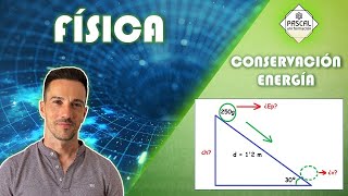 Física  ESO  PLANO INCLINADO Conservación Energía Mecánica  EP  Trigonometría  Velocidad Suelo [upl. by Sylirama]