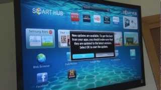 How to set up a Samsung 3D Bluray DVD Player and walkthrough [upl. by Eerual]