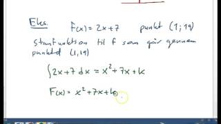 Integralregning  Stamfunktion gennem et punkt [upl. by Andrey]