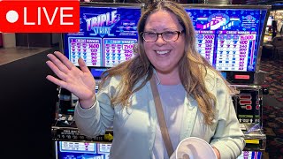 Playing Coin Slots LIVE From The Las Vegas Strip Special Guest Appearance [upl. by Adile]