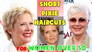 40 BEST Short Pixie Haircuts for Women Over 50 2018  2019 [upl. by Ailil]