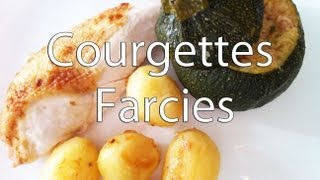 Recette courgettes farcies au jambon [upl. by Schram]