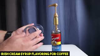 Irish Cream Syrup Flavoring for Coffee  Torani Puremade Syrup  Irish Cream Flavor Recepe review [upl. by Hedvah]