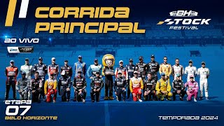 STOCK CAR BRB 2024 AO VIVO  7ª ETAPA  CORRIDA PRINCIPAL  BELO HORIZONTE MG [upl. by Hansiain478]