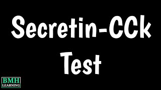 SecretinCholecystokinin Test  SecretinCCK Test  Functiins Of Cholecystokinin [upl. by Trever]